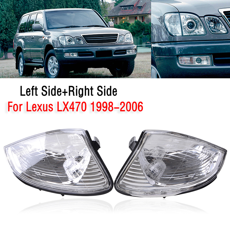 2x Bumper Parking Turn Signal Light Lamp Housing Assy For Lexus LX470